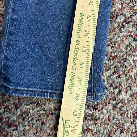 Talbots Blue Medium Wash Non-Distressed High Rise Slim Ankle Jeans Size 16W - Picture 12 of 13